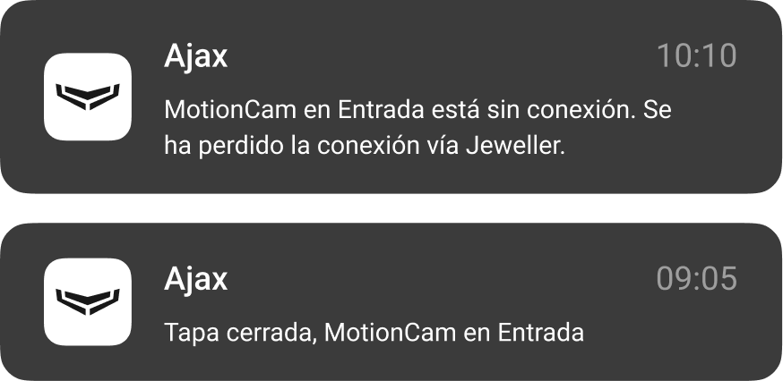 Notificación de eventos