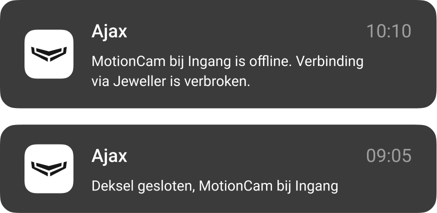 Meldingen bij gebeurtenissen