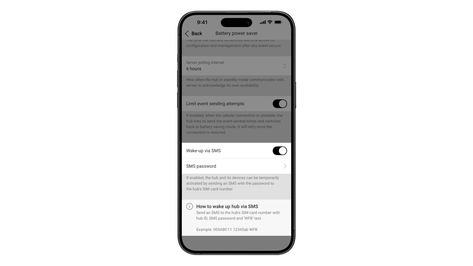 On demand via SMS
