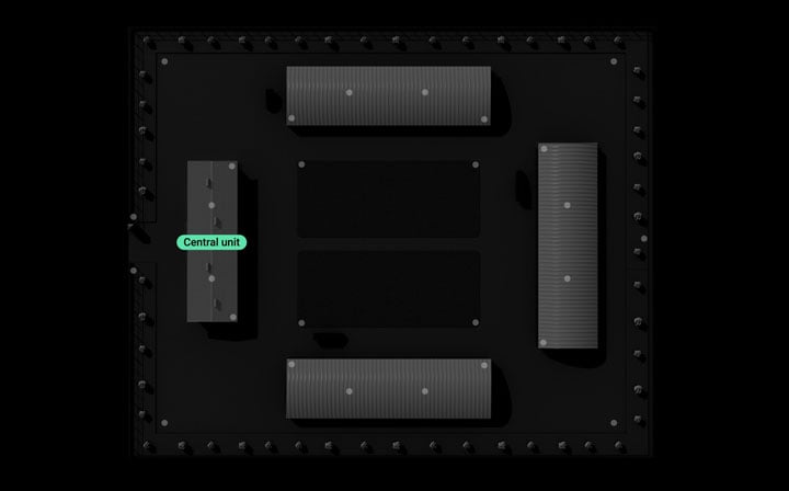 Entrepôt métallique profilé
