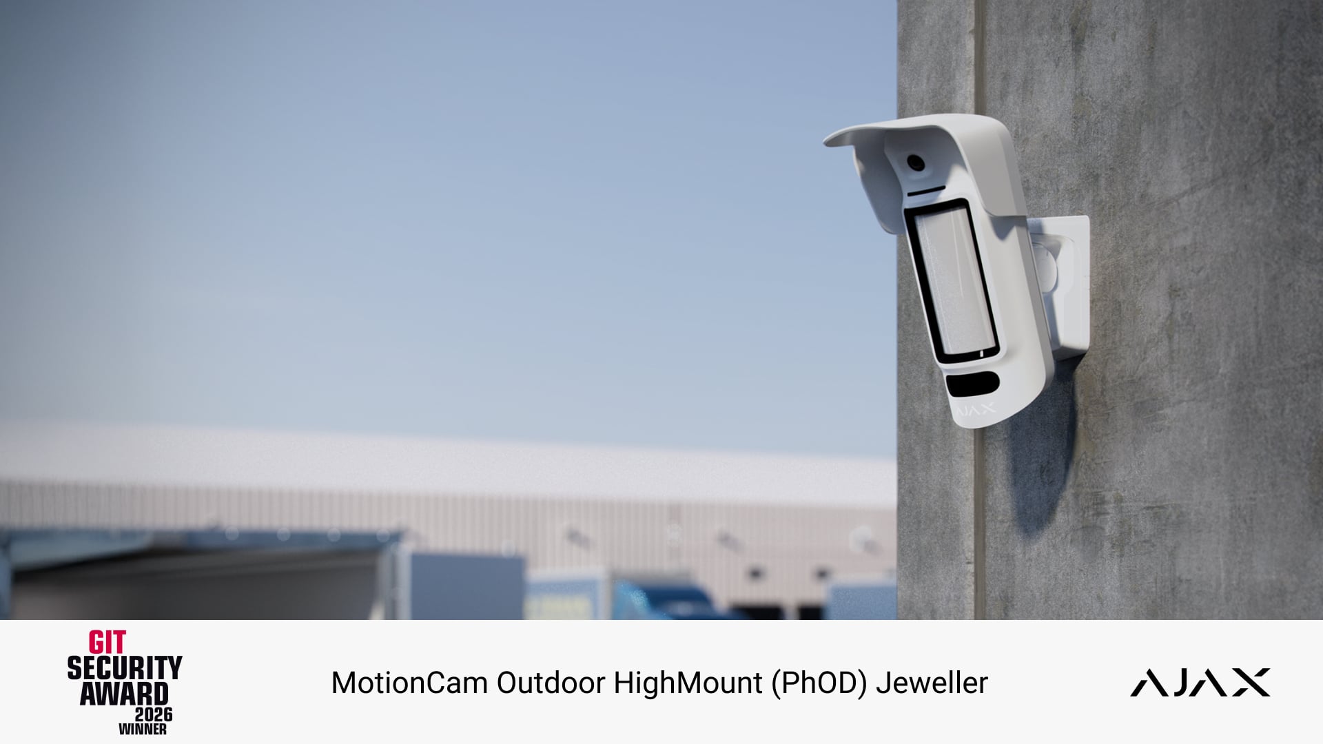 MotionCam Outdoor HighMount (PhOD) Jeweller ganha GIT Security Award 2026