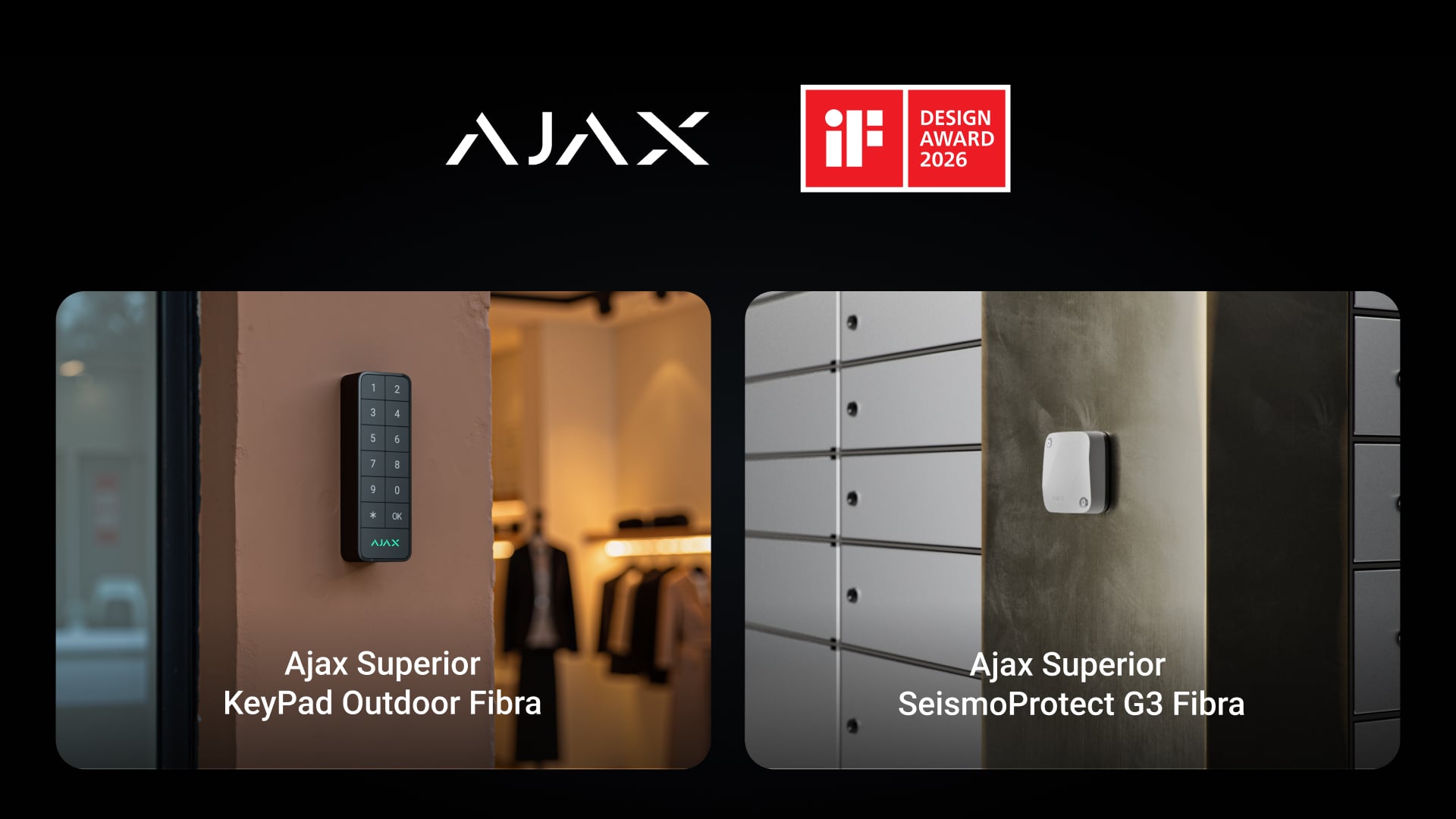 Ajax Systems remporte deux trophées d'excellence aux iF DESIGN AWARD 2026