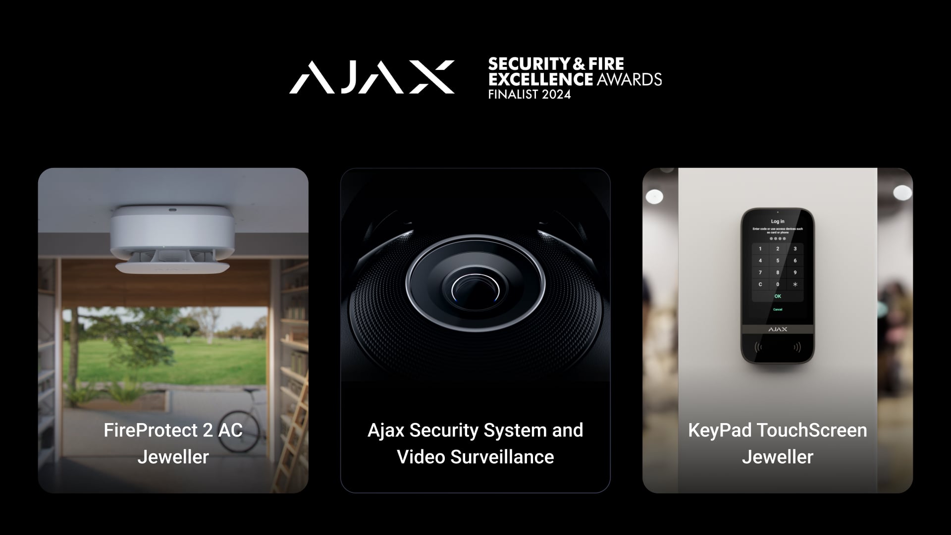 Ajax Systems finalistą w 3 kategoriach konkursu Security and Fire Excellence Awards