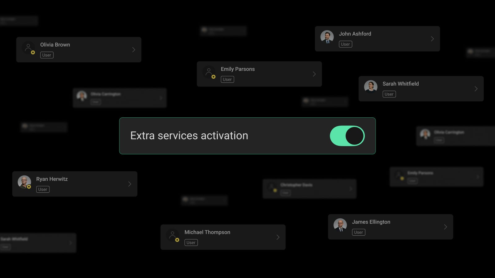 Possibilité de déléguer les droits d'activation aux utilisateurs finaux