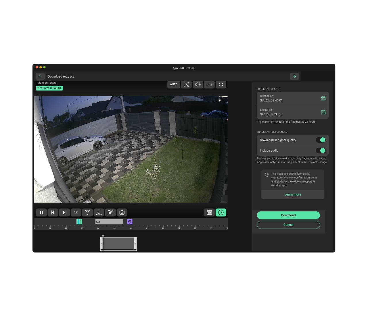 Quick export options