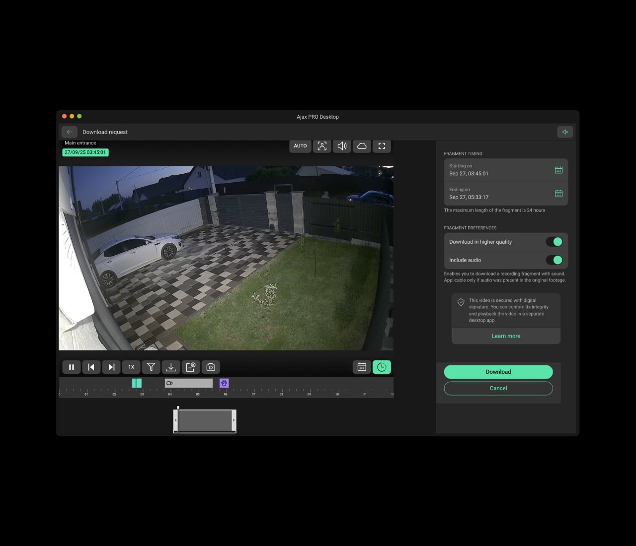 Quick export options
