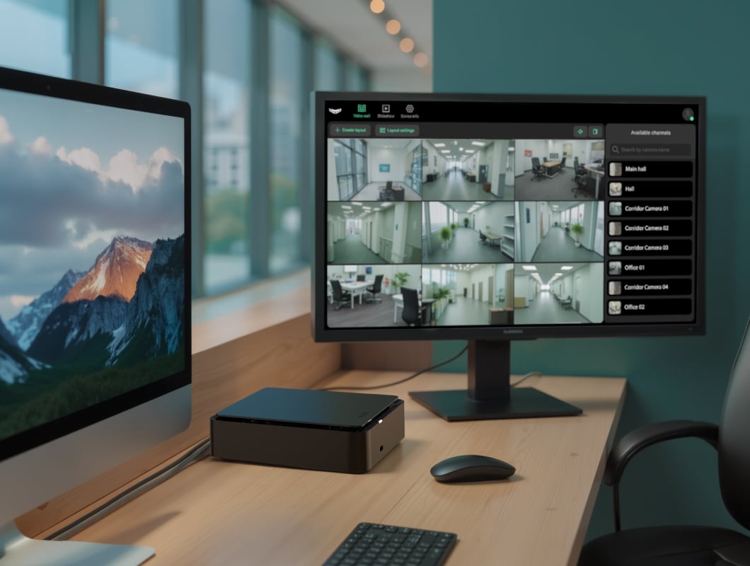 NVR HAC with HDMI and built-in video management system