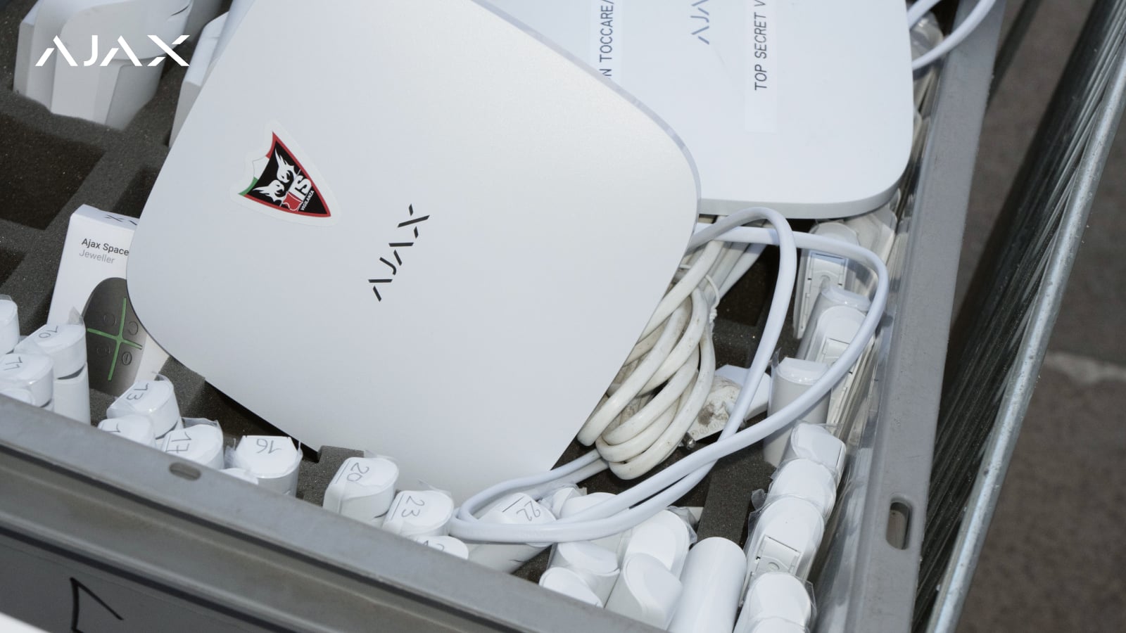 Ajax hub at the center of the security system
