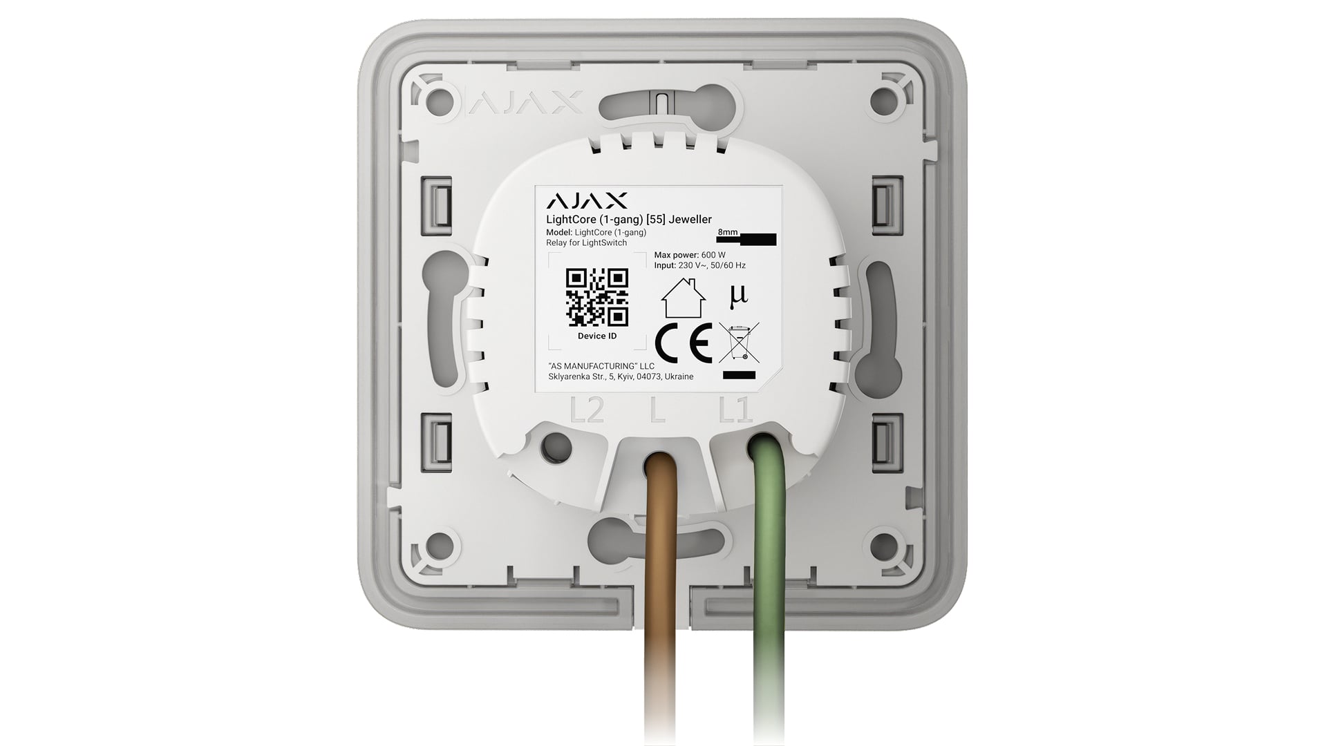 LightSwitch Jeweller that works without a neutral wire