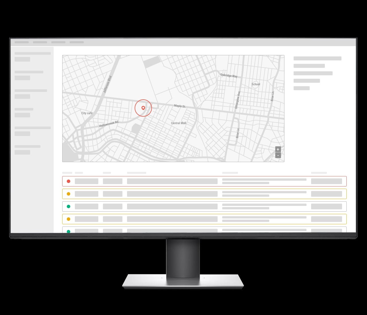 Funcionalidade de botão de pânico integrado na app