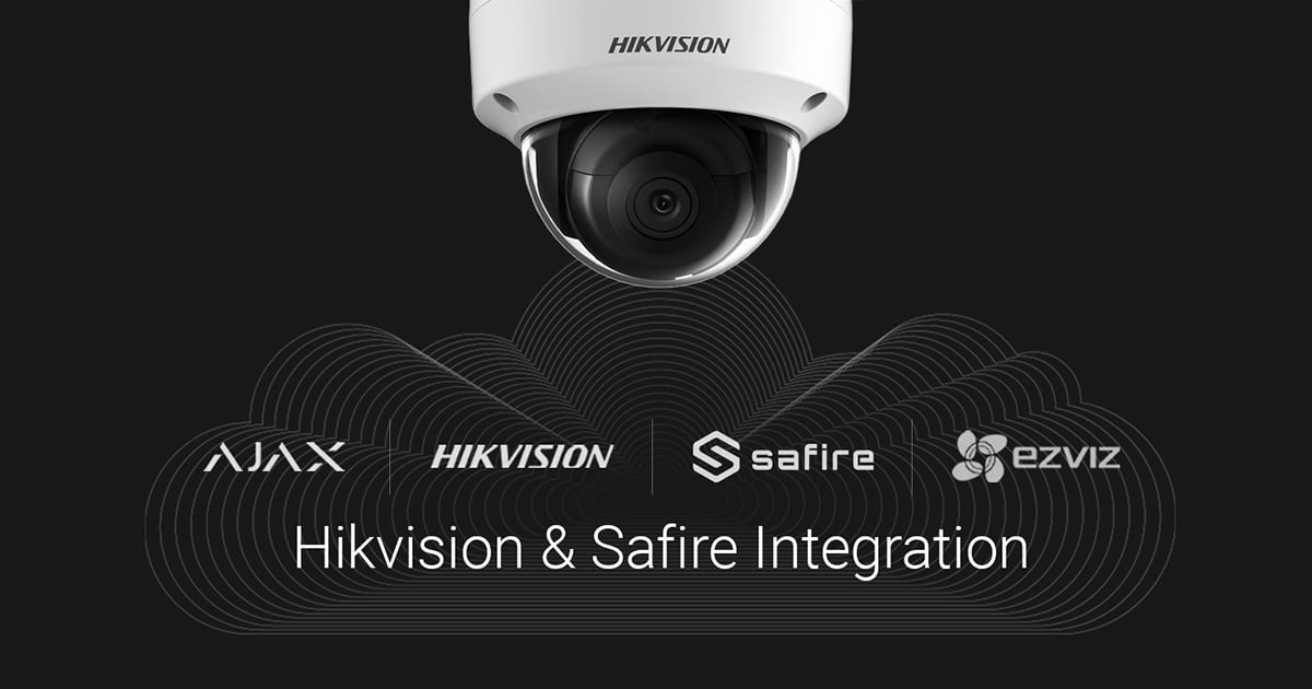 How to connect a video recorder and a EZVIZ, Hikvision and Safire camera to Ajax