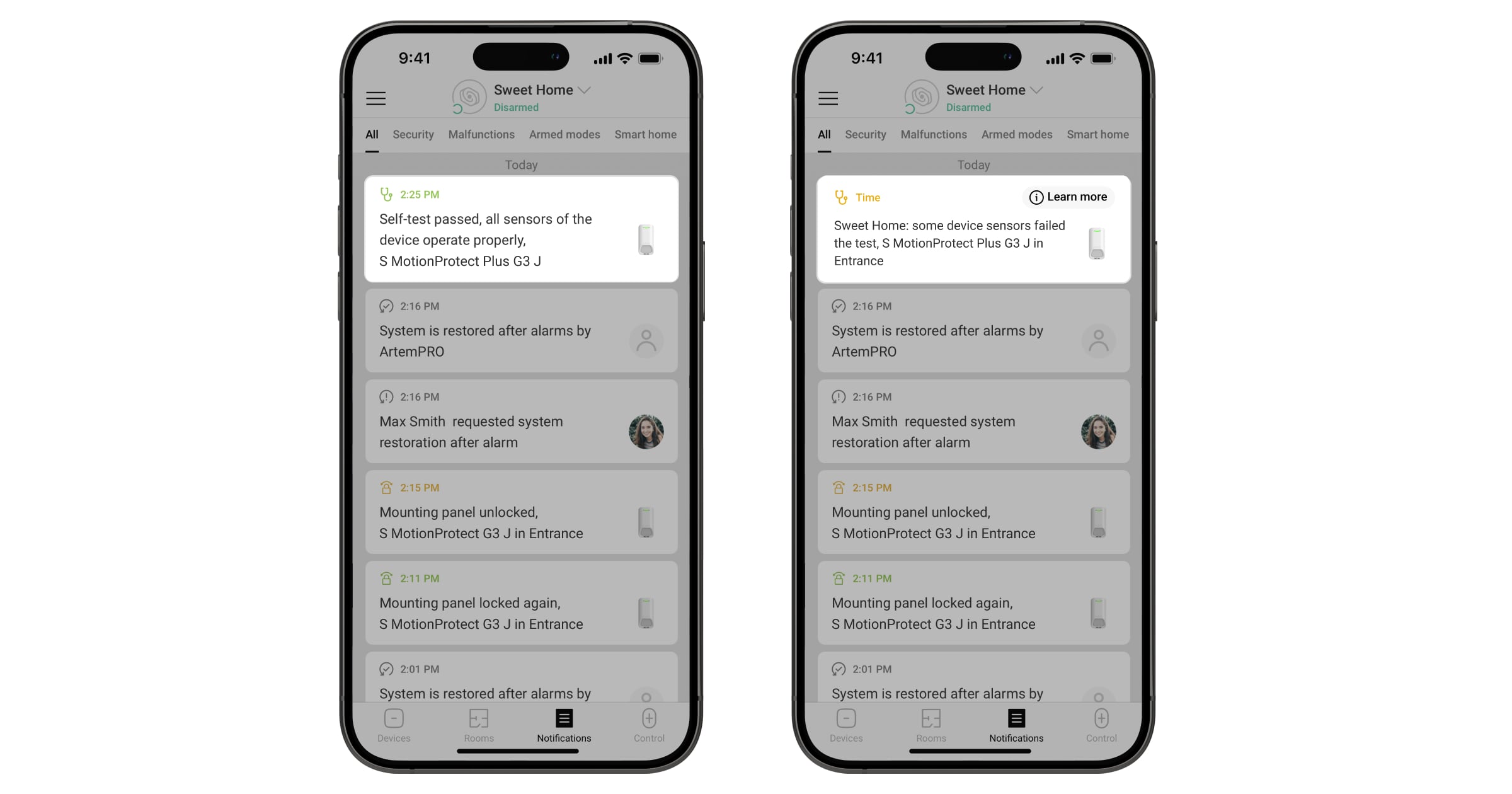 Device self-test