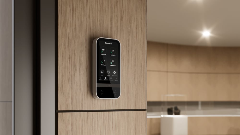 Actualización del firmware del Superior KeyPad TouchScreen Fibra