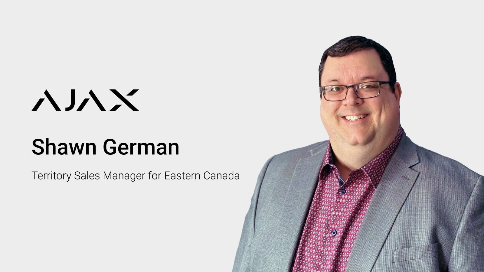 Ajax Systems accueille Shawn German en tant que Directeur régional des ventes pour l'Est du Canada