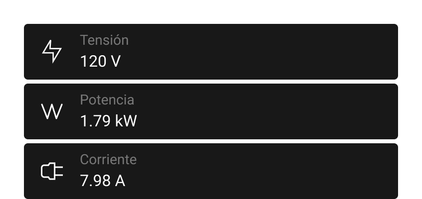 Monitorización del consumo de energía en la app