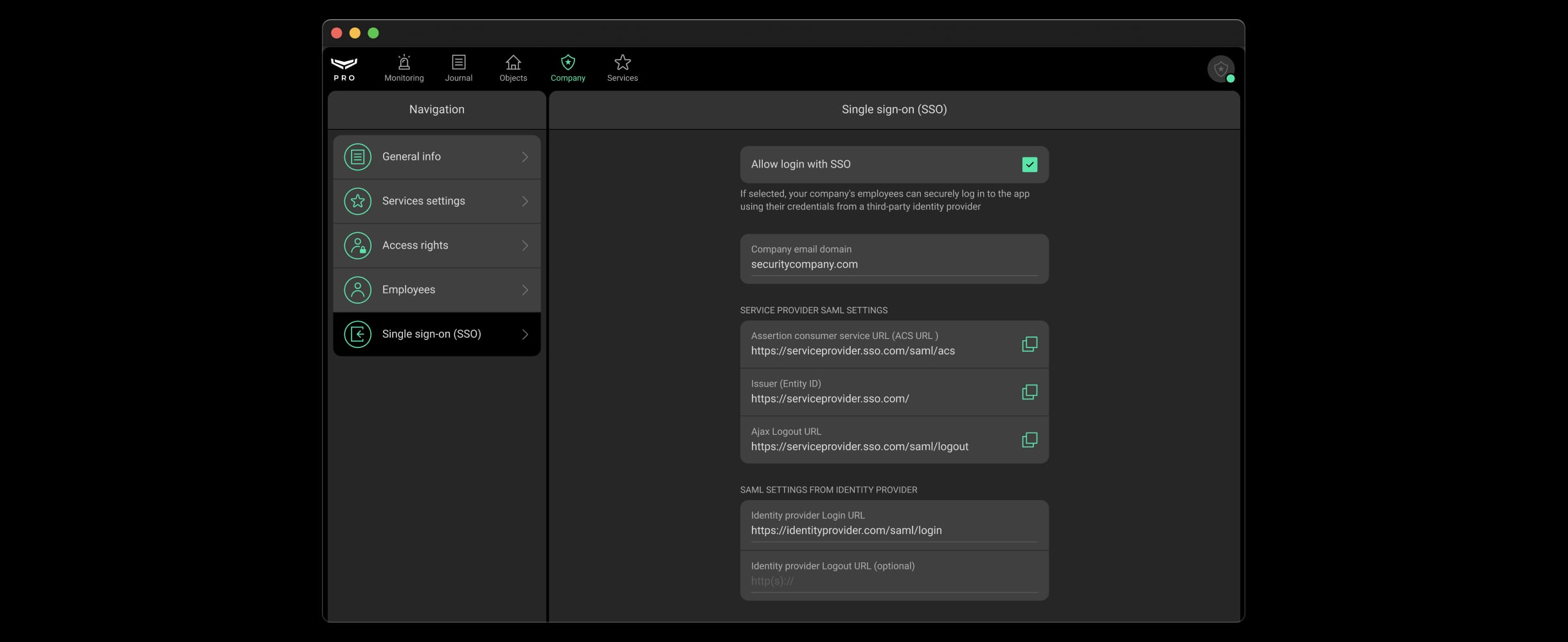 Easy and secure account access via Single Sign-On