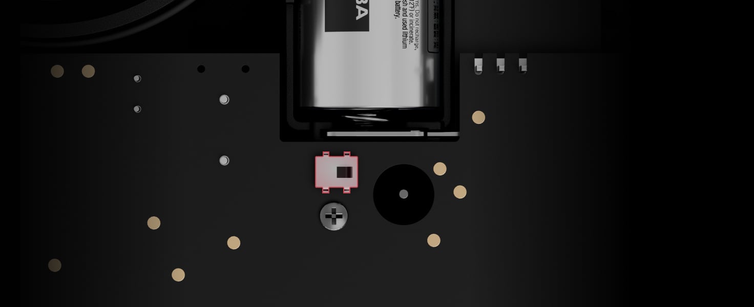 Alarma antisabotaje y acelerómetro