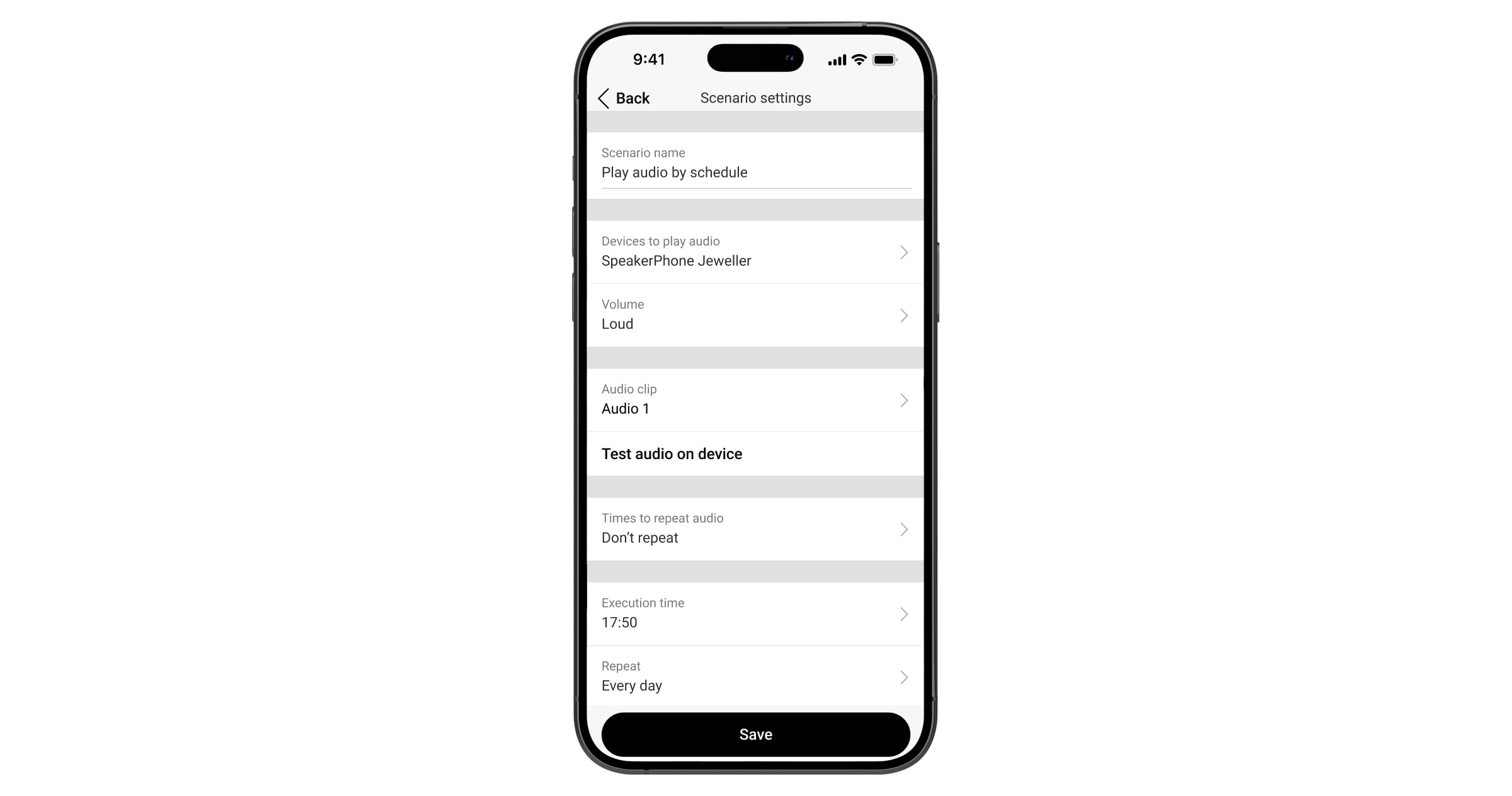 Adding an audio clip