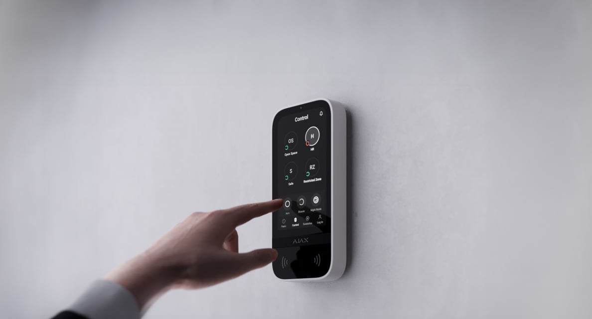 Activering als een hand nadert